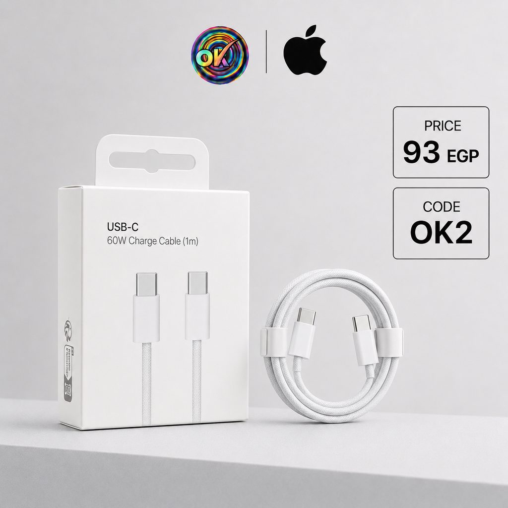 OK PD 60W كابل أيفون طرفين تايب سي