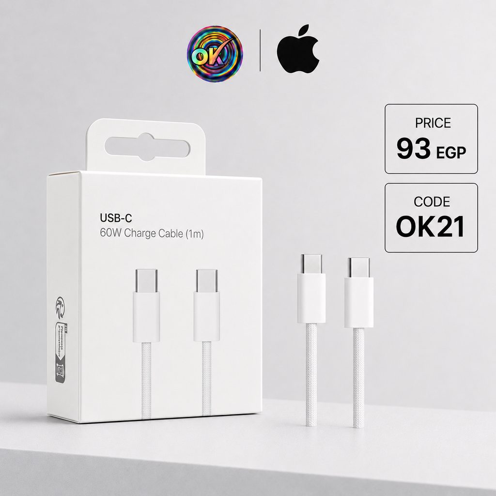 كابل أيفون طرفين تايب سي OK PD 60W