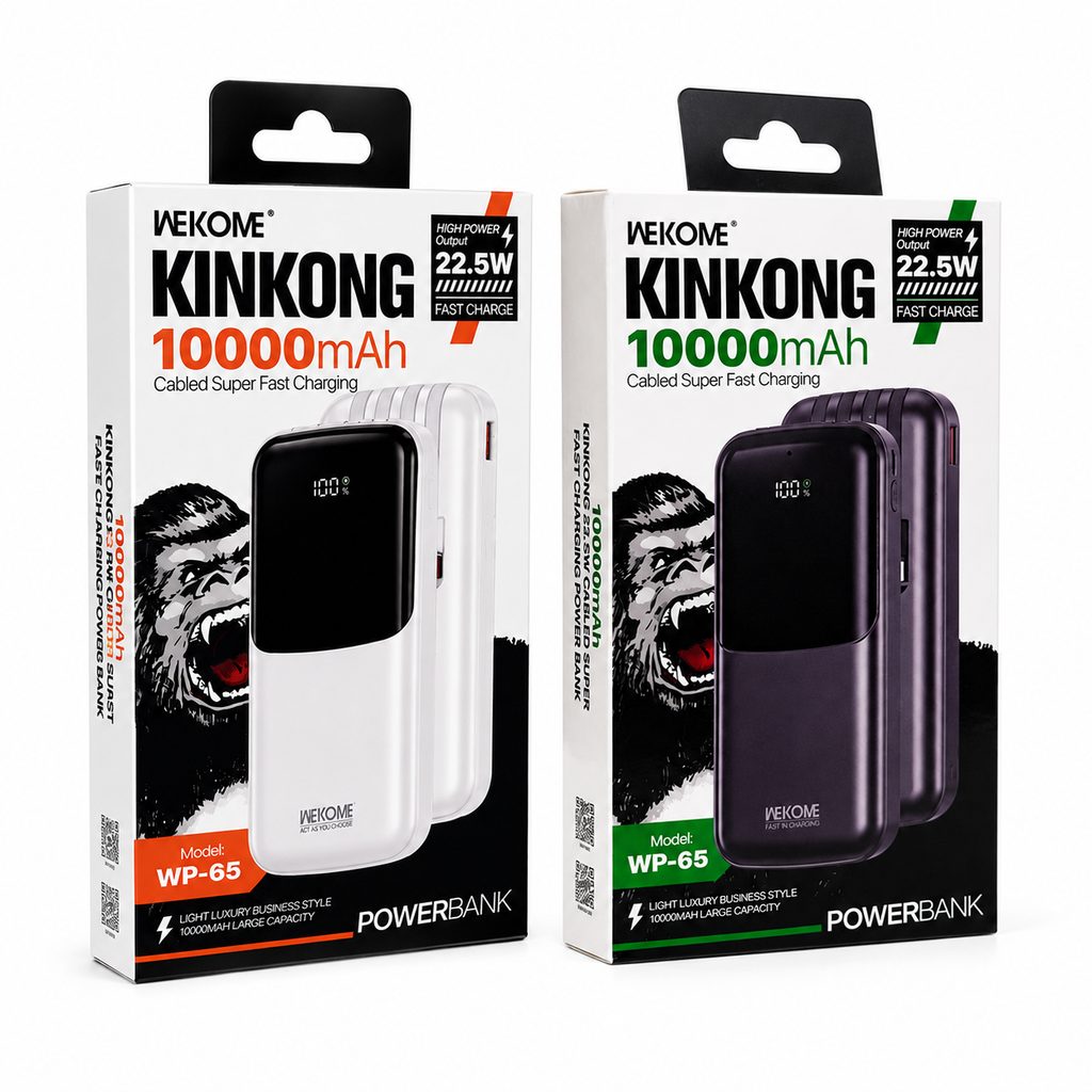 باور بانك ديجيتال فاست 3*1 WEKOME WP-65 22.5W