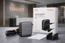 [D1281] TOOCKI 67W - JY04 شاحن مكتبي فاست 4 مخرج