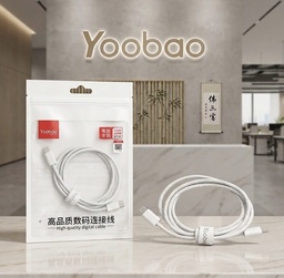 [E1639] كابل فاست قماش طرفين تايب سي Yoobao 60W